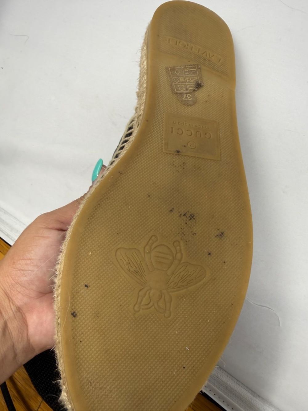 WOMEN GUCCI ESPADRILLES SIZE 37 - Picture 5 of 7